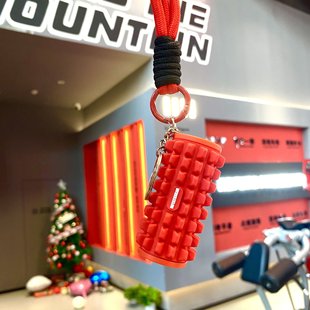 ROTATEGEAR迷你泡沫轴挂件钥匙扣运动健身包包情侣款礼物ins风