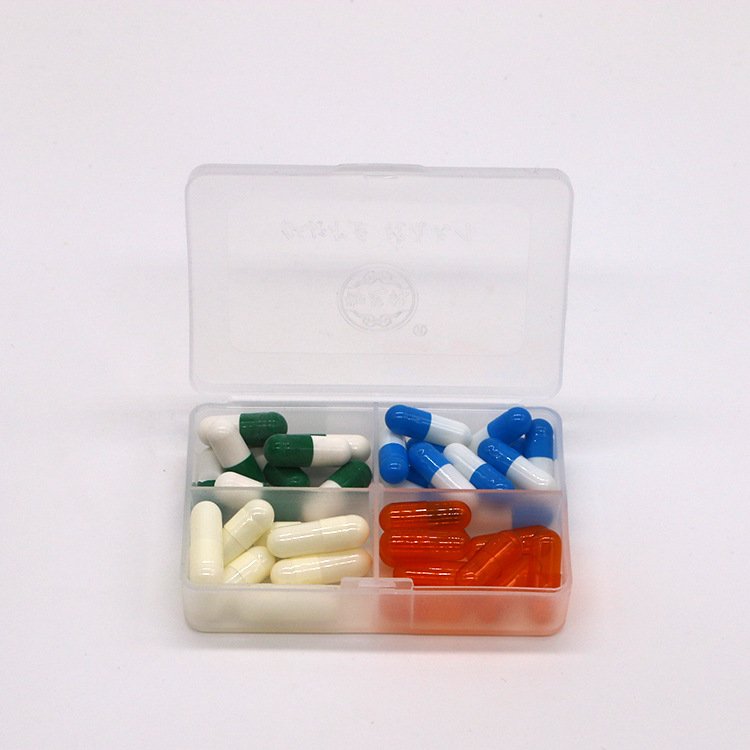私人订制logo 50ml毫升 食品级PP 半透明方形塑料盒 小容量简易盒