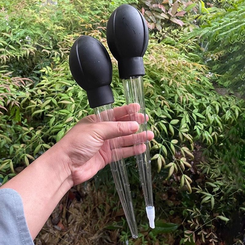 园艺迷你滴管吸水换水器清理花盆鱼缸托盘多余积水清洁工具