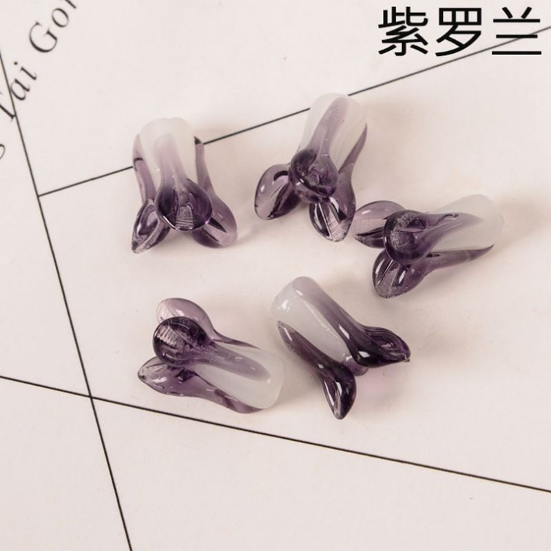 玻璃白菜水晶DIY珠帘散珠手工串珠隔断风水门帘珠子