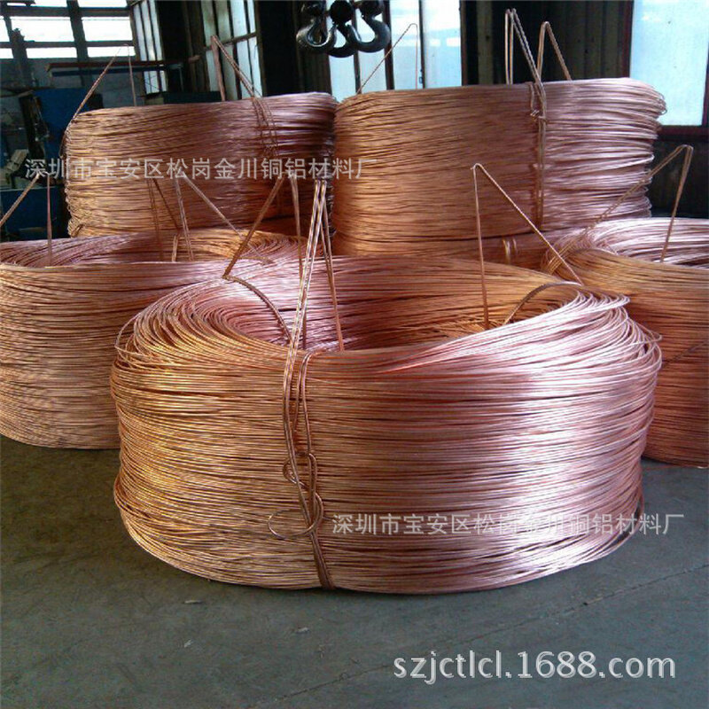 050615mm磁场铜线电源铜线t2紫铜丝线圈扁线工艺品铜线