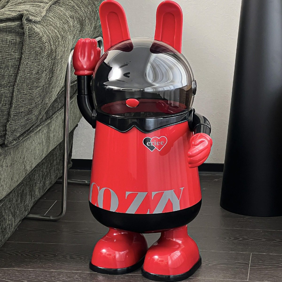 创意嘻哈兔家用垃圾桶双层带盖大