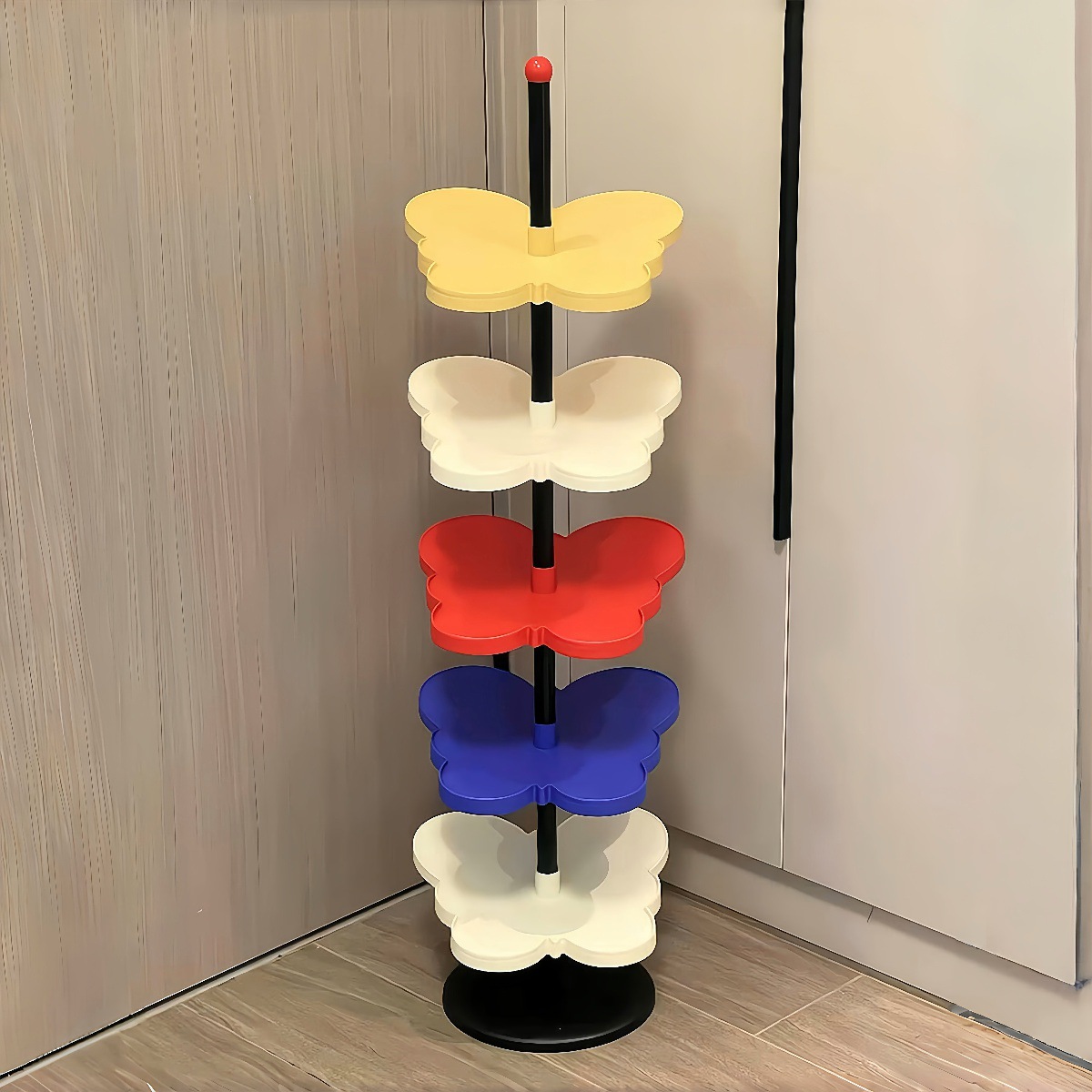 蝴蝶玄关鞋架多层家用门口入户