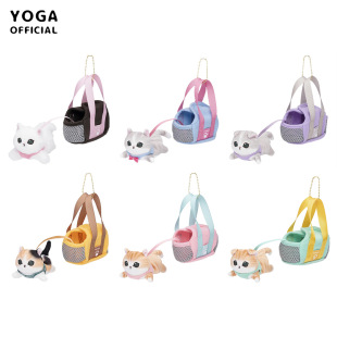 日系可爱拎框小猫咪毛绒公仔玩具挂件人气喵星人卡通玩偶包挂饰萌