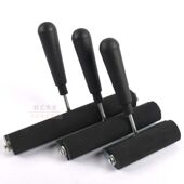 画油墨颜料滚轮滚轴美术胶滚拓印滚筒工具 版 橡胶滚筒刷 涂刷工具