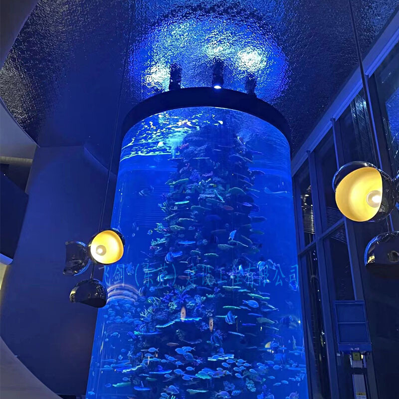 定制大型亚克力水族箱鱼缸高透明有机玻璃水体工程海洋馆设计建造 橡塑材料及制品 亚克力/有机玻璃 原图主图
