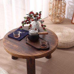 台炕桌家用飘窗小桌子榻榻米窗茶几 禅意可移动桌实木矮桌茶台日式