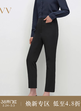 OVV2025春夏新款女装舒适简约时尚铅笔裤经典易搭九分休闲裤