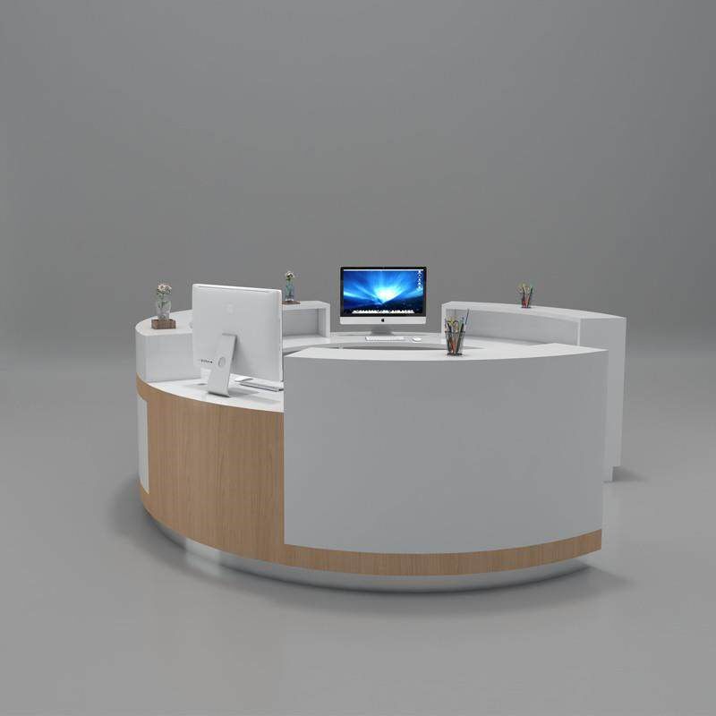 烤漆公司前台桌接待台圆形吧台收银台医院服务导诊台弧形柜台定制,商业/办公家具,收银台,淘宝优惠券,粉丝福利购,淘宝优惠卷