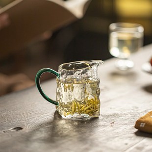 锤纹玻璃公道杯高硼硅加厚耐高温茶海泡茶匀杯分茶器高档2025新款