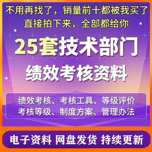 技术部绩效考核方案施工技术员工程师薪酬绩效评级评级工具考核表