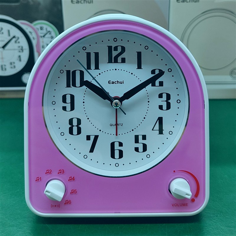 指针式音乐闹钟 可调闹铃曲目音量 简单便捷  贪睡功能静音闹钟