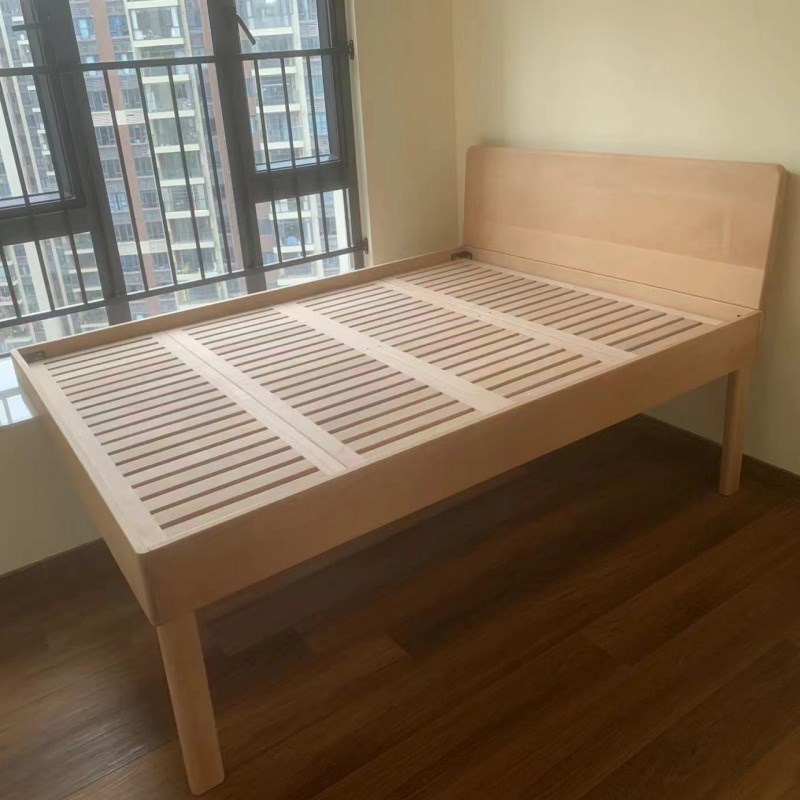 定制实木飘窗拼j接床榉木薄带床头床小户型飘窗拼接床窗台延伸衔