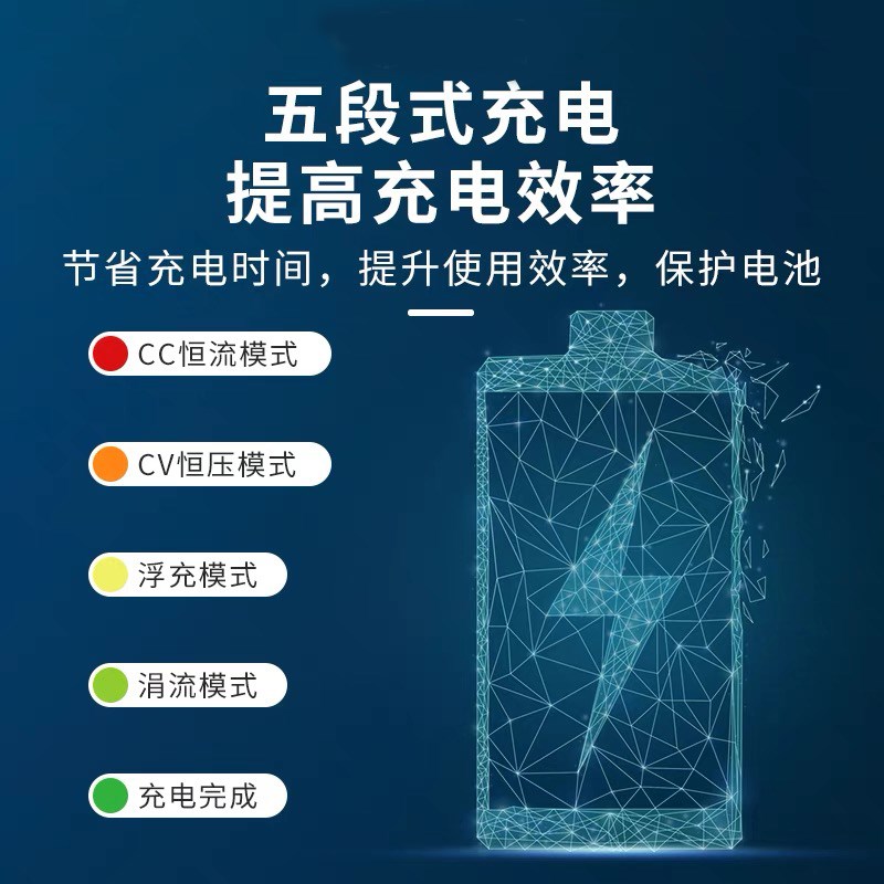 锂电智能充电器12V24nV15A20A房车电源三元铁锂12.6V14.6V29.2专
