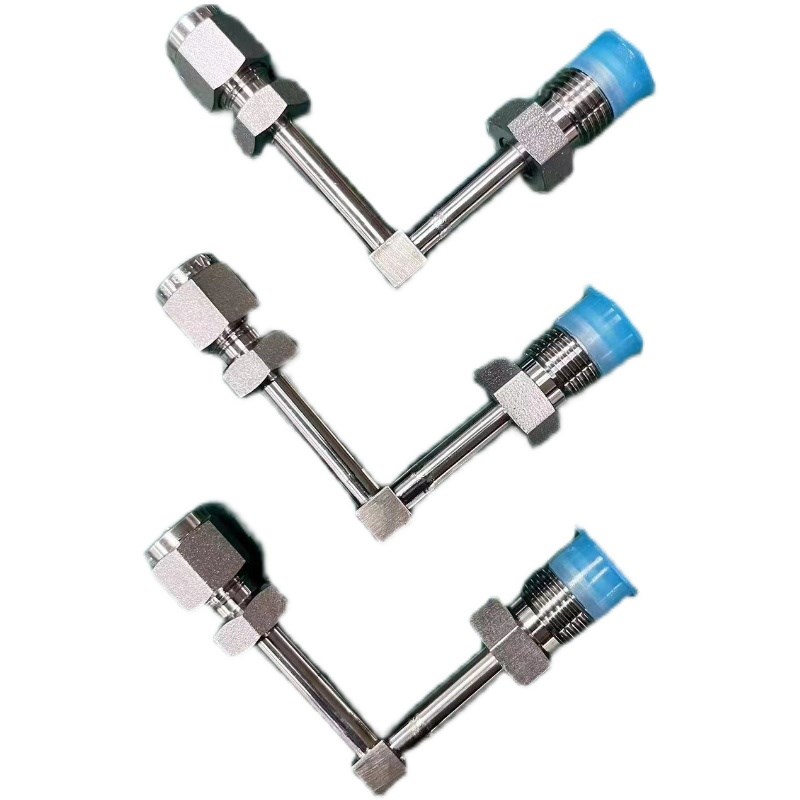 不锈钢316L卡套转VCR弯头公母头BA-EP英制1/4-1/2-3/4-1-90度直角