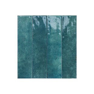 法式复古绿渐变75X300长条手工砖卫生间浴室墙砖厨房吧台黄色瓷砖