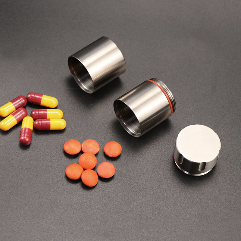 纯钛旅行便携药盒多层分装药瓶密封防水仓居家一周七天金属小薬盒,收纳整理,药盒,淘宝优惠券,粉丝福利购,淘宝优惠卷