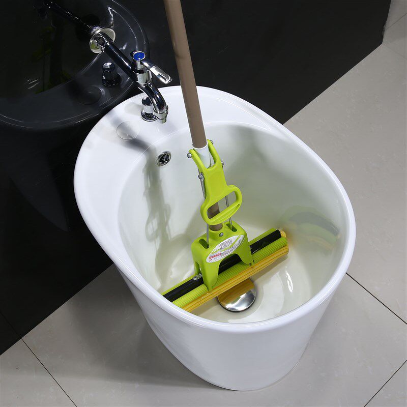 阳台陶瓷洗拖把池台控下水拖地池家用涮拖布池卫生间墩布池拖布盆,家装主材,拖把池,淘宝优惠券,粉丝福利购,淘宝优惠卷