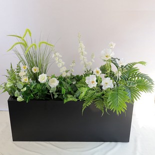 仿真绿植造景组合仿真花假花摆设户外庭院花箱仿真花装饰摆件植物