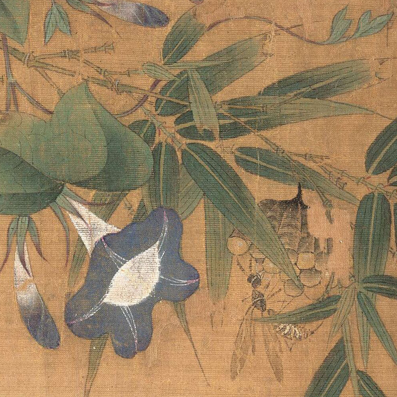 元代谢楚芳c 乾坤生意图 高清微喷打印元代花鸟画临摹画稿复制画