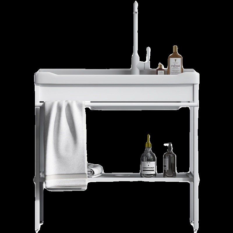 阳台洗衣盆带搓板不锈钢支架台盆洗手盆超深洗衣槽陶瓷一体洗衣池