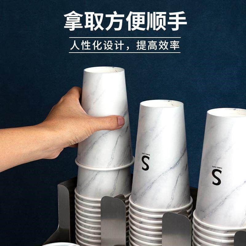 果纳纸杯架取杯架吧台咖啡吸管盒多功能奶茶店收纳架取杯器可定制