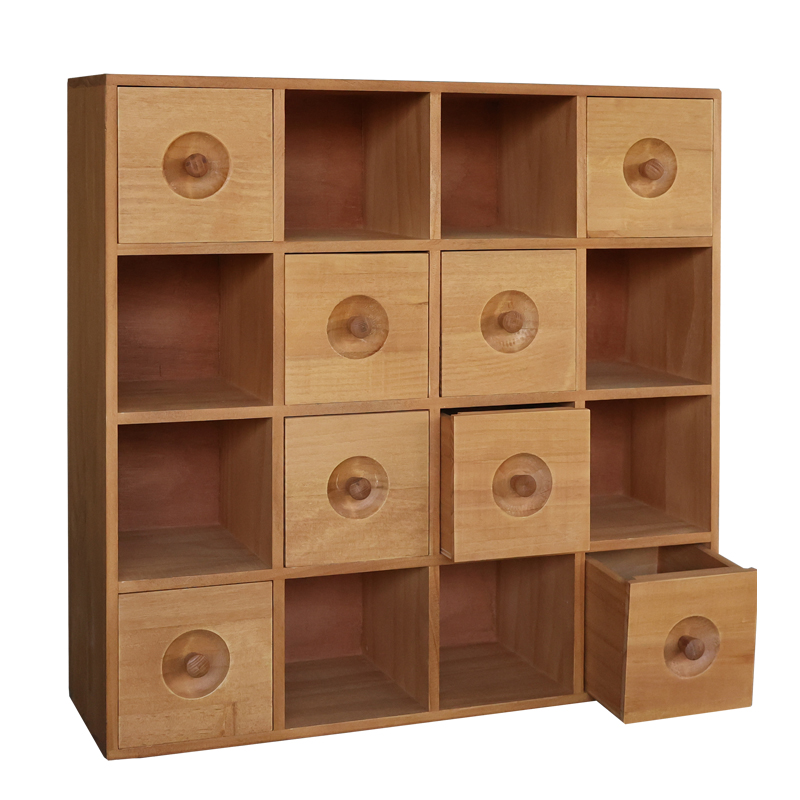 叁杉家居手账书桌上桌面整理印章胶带马克笔彩铅收W纳盒木质置物