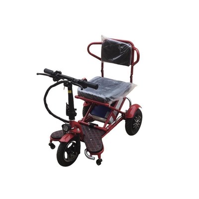 电动三轮车小型家用便携式可折叠电动车老人代步S车老年残疾人双