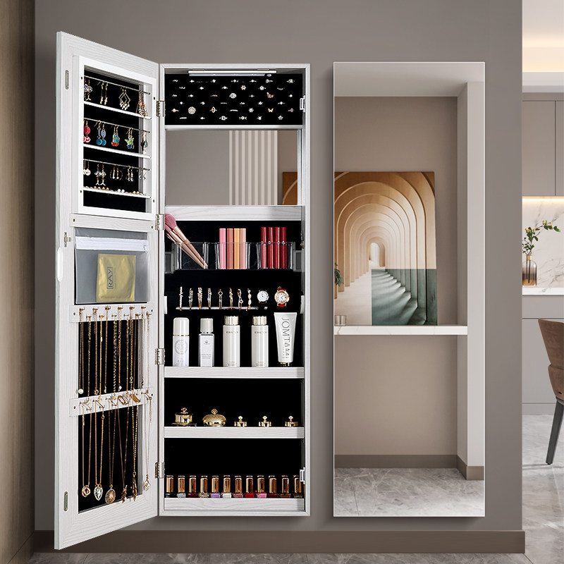 魔镜家居 穿衣镜壁挂镜子带灯多功能首饰柜收纳柜全身镜家用 6139,住宅家具,穿衣镜,淘宝优惠券,粉丝福利购,淘宝优惠卷