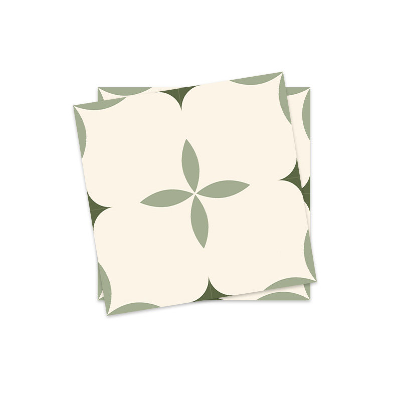 《Bloom》卫生间地面瓷砖翻新地贴ins风法式花砖厨房防水地砖贴纸