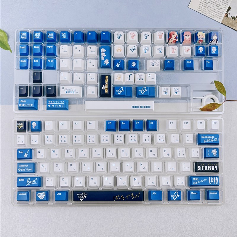 孤独摇滚主题键帽g原厂高PBT热升华wooting60 68  醉鹿a75 98 104