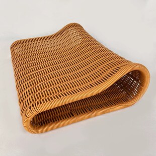 偏硬夏凉枕头护颈椎枕头手工仿藤编织透气空心枕头靠枕手臂防麻枕