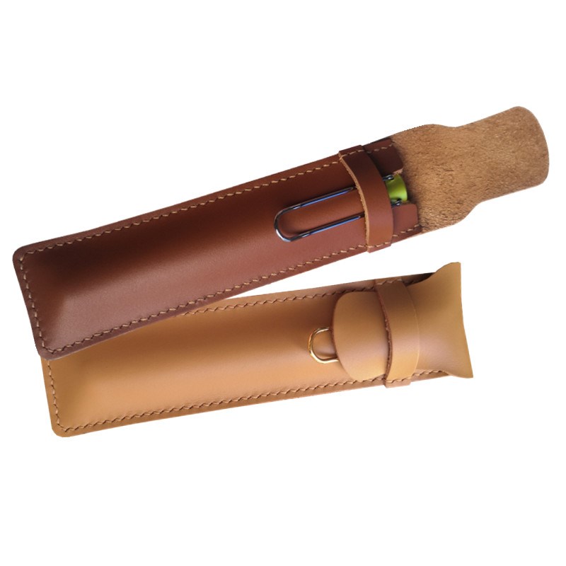 真皮笔袋学生笔套凌美钢笔保护套收纳袋定制头层牛医用插笔套笔袋