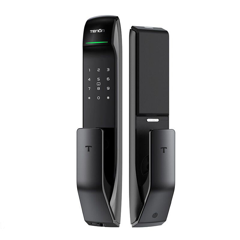 亚太天能十大品牌智能密码锁A2家用防盗门全自动电子锁入户指纹锁