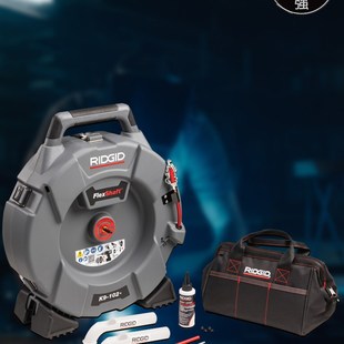 里奇K9-102+电动软轴通下水道管道疏通器机油污管壁清洁商用餐饮