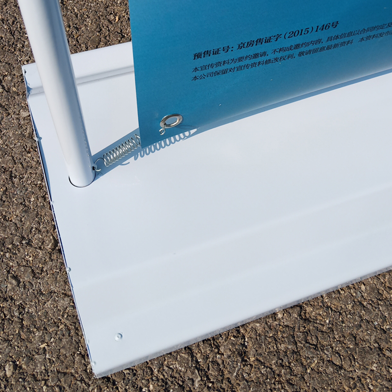 铁质注水门型展架80x180v广告架户外海报架挂画架易拉宝X展示架