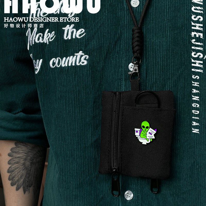 卡通外星人迷你多功能汽车钥匙包零钱包银行卡包学生饭卡包挂脖包,节庆用品/礼品,创意钥匙包,淘宝优惠券,粉丝福利购,淘宝优惠卷