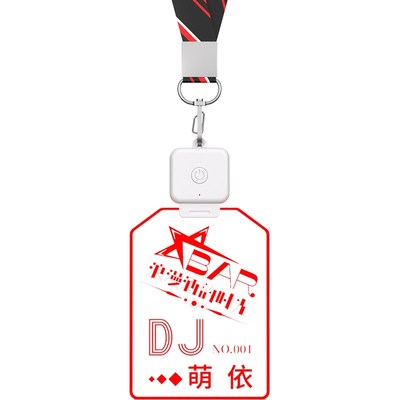 发光工牌定制LED胸牌DJ工作牌透明酒吧H服务员夜场应援营销KTV挂