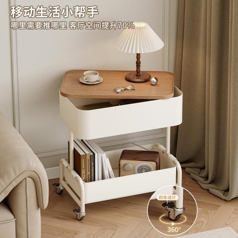 创意边几可移动茶几现代简约沙发边柜客厅小推车置物架带轮小桌子,住宅家具,移动边几/推车,淘宝优惠券,粉丝福利购,淘宝优惠卷