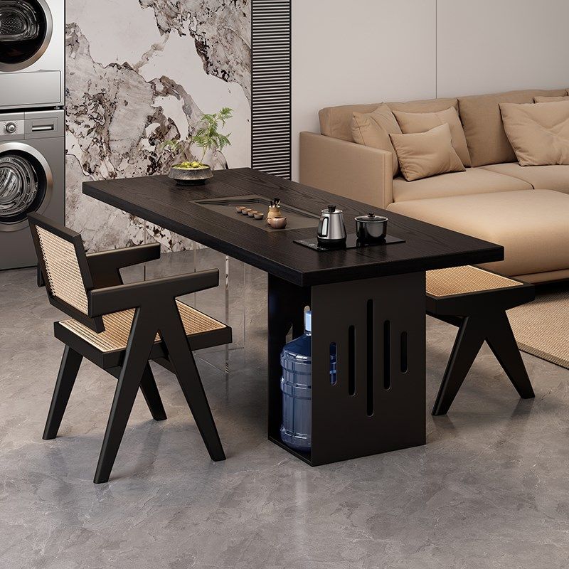 侘寂风实木茶桌阳台书桌办公室泡茶桌茶台茶盘一体高级感现代简约,住宅家具,家用茶台/茶桌,淘宝优惠券,粉丝福利购,淘宝优惠卷