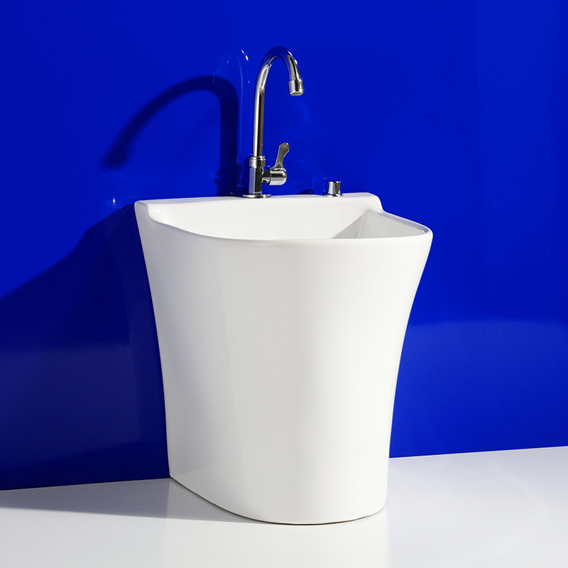 拖布池陶瓷拖把池阳台长方形洗地拖卫生间大号Q中号小号落地式家