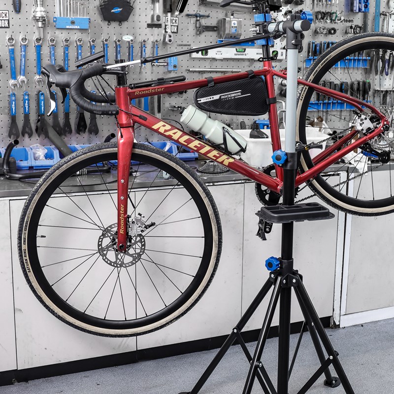 乐百客山地自行车维修架s公路车多功能修车架通用单车调车架可折