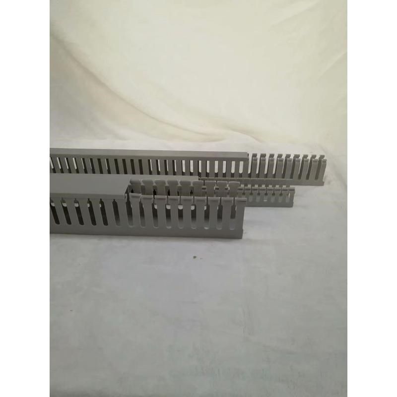 武汉塑料灰色pvcl行线槽配电柜方形阻燃走线槽pxc3明装工业配线槽