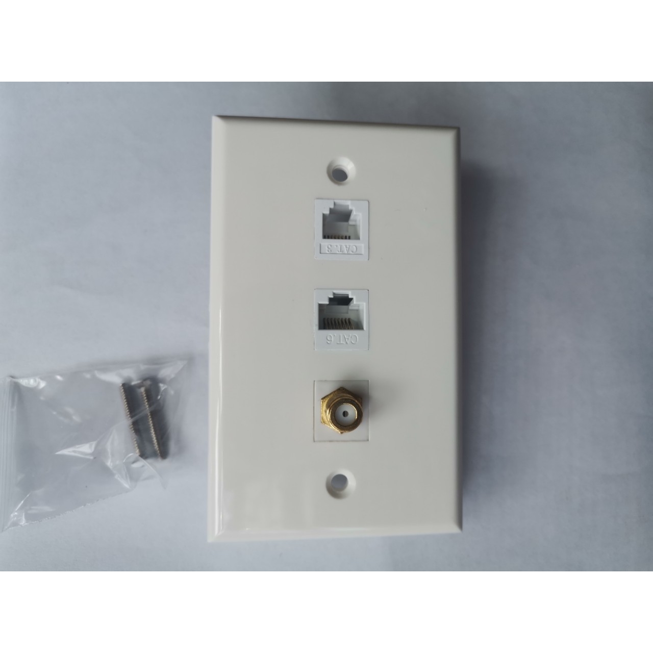 美式3口面板CAT3. CAT6-F头面板网络电话面板