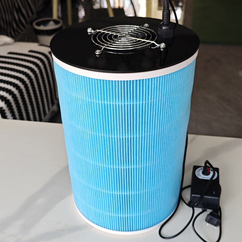简易diy空气净化器风机小型家用净化机I除甲醛异味滤芯烟味除尘机