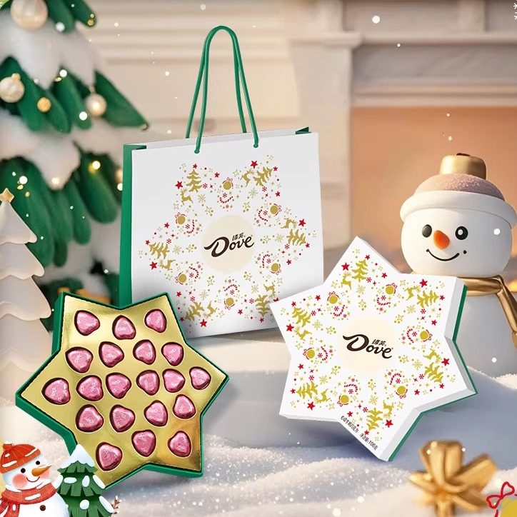 德芙圣诞节巧克力礼盒装送女朋友限定（代可可脂）