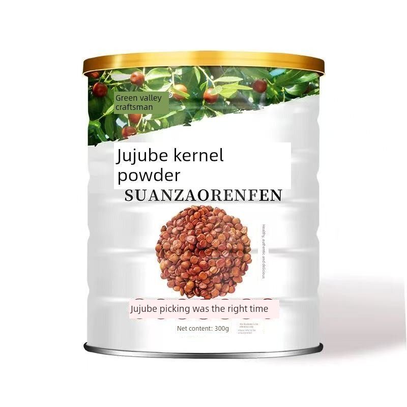 吉谷匠酸枣仁仁粉300g*6罐正品野生酸枣灌装无添加即食代餐天然粉
