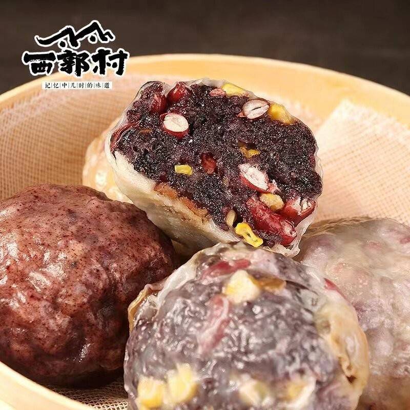 西郭村手工粗粮粘豆包儿低脂代餐正宗东北粘儿年糕条速食半成品