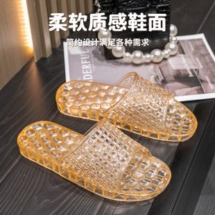 2024 室内拖鞋 透气鞋 居家防轻 时尚 女新品 防滑家用夏季 水晶凉拖鞋
