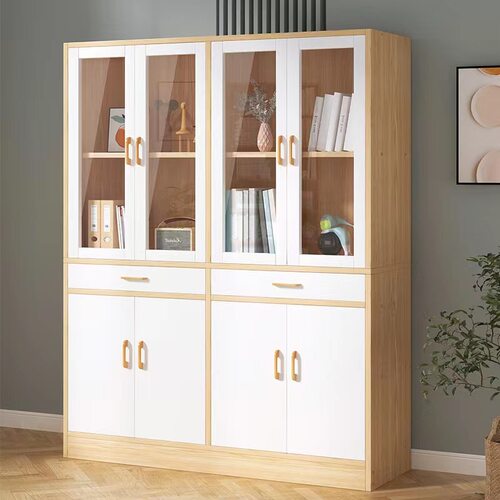 J^文件柜办公室凭证档案资料柜办公柜子储物柜收纳柜木质书柜置